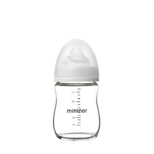 MININOR BUTELKA SZKLANA 160 ML 0M+ - Butelki dla niemowląt - miniaturka - grafika 1