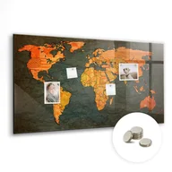 Tablice i flipcharty - Magnetyczna Dekoracja - 120x60 cm, Mapa świata - miniaturka - grafika 1