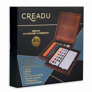 Creadu, zestaw do akwareli z kredkami - Kredki, ołówki, pastele i pisaki - miniaturka - grafika 1
