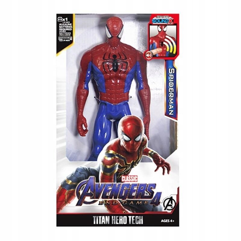 Figurka Spiderman Avengers ruchoma 30 cm z dźwiękiem