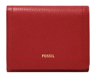 Fossil Damskie akcesoria podróżne Logan potrójnie składany portfel, czerwony, czerwony, S - Portfele - miniaturka - grafika 1