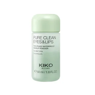 KIKO Milano Pure Clean Eyes&Lips Mini dwufazowy płyn do demakijażu oczu i ust 50ml - Płyny do demakijażu - miniaturka - grafika 1