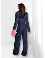 Komplety damskie - Garnitur z szerokimi spodniami ARONA - granatowy - miniaturka - grafika 1