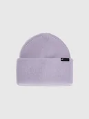 Czapki dla dzieci - 4F Czapka zimowa z dodatkiem wełny dziecięca - fioletowa Uniwersalny - miniaturka - grafika 1
