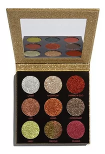 Makeup Revolution Pressed Glitter Palette paleta prasowanych brokatów odcień Midas Touch 10,8 g - Cienie do powiek - miniaturka - grafika 1