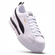Sneakersy damskie - Buty Sportowe Damskie Puma Sneakersy Miejskie Skórzane 381983 - miniaturka - grafika 1