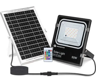 Aigostar - LED RGB Ściemnialny naświetlacz solarny LED/50W/3,2V IP66 + pilot - Lampy ogrodowe - miniaturka - grafika 1