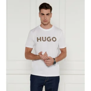 HUGO T-shirt | Regular Fit - Koszulki męskie - miniaturka - grafika 1