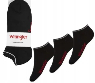 Wrangler Skarpety stopki 3-pak 39-42 czarne - Skarpetki męskie - miniaturka - grafika 1