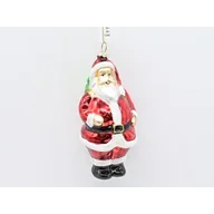 Ozdoby bożonarodzeniowe - Mikołaj zawieszka 12,8 x 6,4 cm czerwony - miniaturka - grafika 1