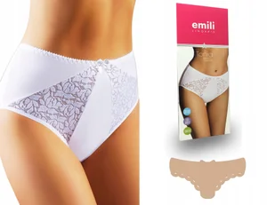 Tonia Koronkowe Figi Bawełna Emili beżowy M - Majtki damskie - miniaturka - grafika 1