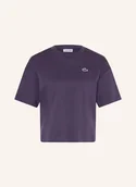 Koszulki i topy damskie - Lacoste T-Shirt lila - LACOSTE - miniaturka - grafika 1