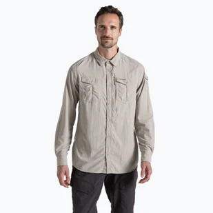 Koszula męska Craghoppers NosiLife Adventure Long Sleeved Shirt III parchment - Koszule męskie - miniaturka - grafika 1