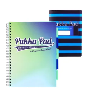Zestaw kołozeszyt w kratkę A4 100k z przekładkami Pukka Pads + Zeszyt Flex Pad B5 niebieski - Zeszyty szkolne - miniaturka - grafika 1