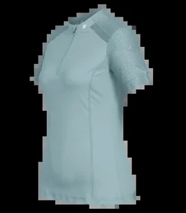 Koszulka funkcyjna ELT Zip-Shirt Nancy niebieska, rozmiar M - Koszulki jeździeckie - miniaturka - grafika 1