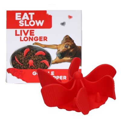 Wkład do miski EAT SLOW LIVE LONGER EATS065O Czerwony
