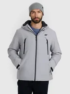 Kurtki i kamizelki sportowe męskie - 4F Kurtka przejściowa membrana 10000 męska - szara S - miniaturka - grafika 1