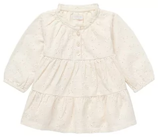 Sukienki - Noppies Baby Baby-Mädchen Girls Dress Longsleeve Leawood sukienka dziecięca, Butter Cream-P959, 80 - grafika 1