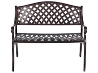 Ławki ogrodowe - Ławka ogrodowa 104 cm Brązowy STAGGIA - miniaturka - grafika 1