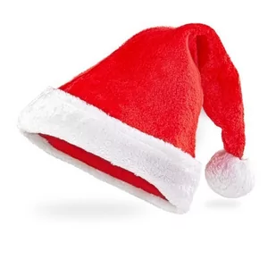 CZAPKA MIKOŁAJA PLUSZOWA - Dodatki do strojów karnawałowych - miniaturka - grafika 1