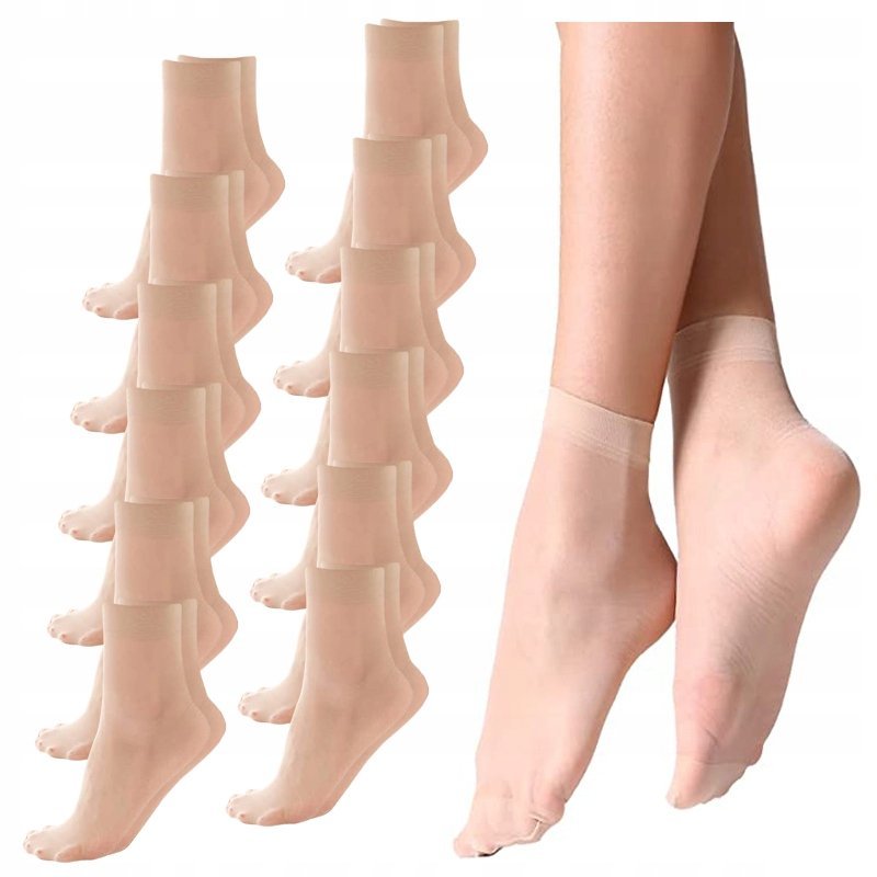 SKARPETKI DAMSKIE Lycra Skarpety MORAJ 24 pary r. Uniwersalny