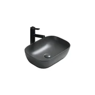 Umywalki - Mexen Rita umywalka nablatowa 45 x 32 cm szara ciemna mat - 21084571 - miniaturka - grafika 1