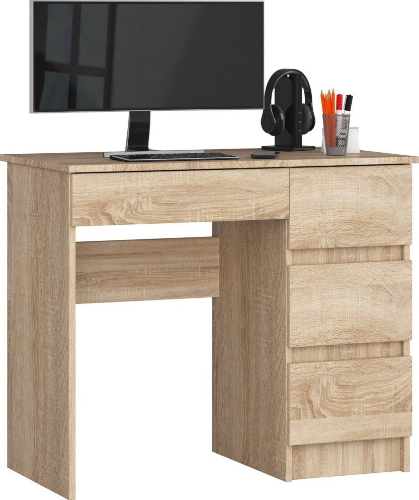 Biurko Fabryka Mebli Akord A-7 Jasnobrązowe 90 cm x 50 cm