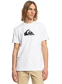 Koszulki męskie - Quiksilver Męski T-shirt z logo Comp biały XL - miniaturka - grafika 1