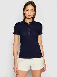 Koszulki i topy damskie - Lacoste Polo PF5462 Granatowy Slim Fit - grafika 1