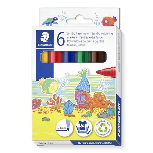 Długopisy STAEDTLER Noris Jumbo, zestaw 6 sztuk, sprzedaż detaliczna