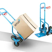 Wózki magazynowe - Schodkowy wózek magazynowy z regulacją wysokości - miniaturka - grafika 1