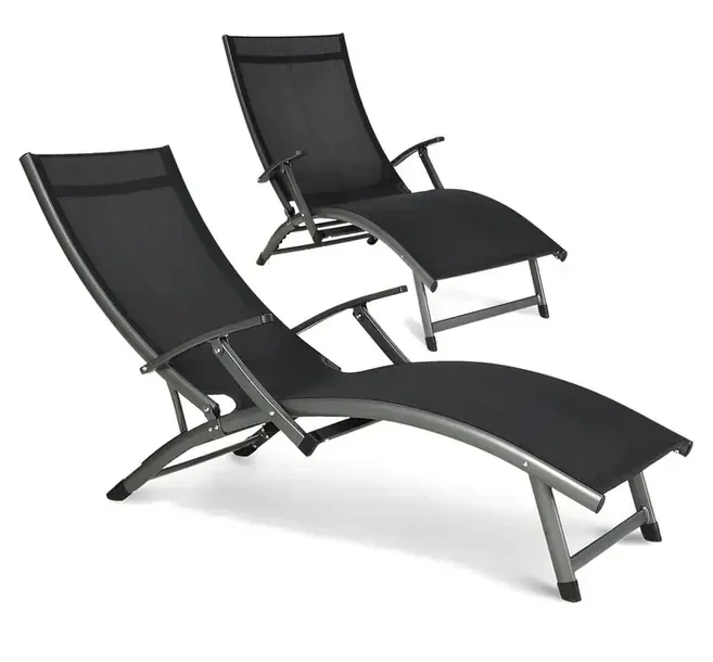 Leżak Ogrodowy Basenowy aluminiowy Mocny RELAX