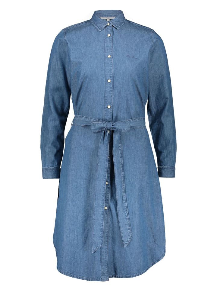 Pepe Jeans Sukienka dżinsowa w kolorze niebieskim