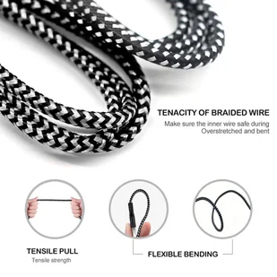 Kabel USB C fast charge 2.4A MCE482 Czarny - Ładowarki do telefonów - miniaturka - grafika 6