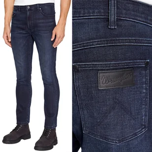 Wrangler LARSTON SLIM TAPERED Dusky Night BRUSHED 365 WARM W33 L32 - Spodnie męskie - miniaturka - grafika 1