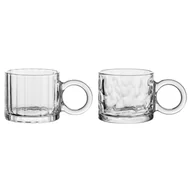 Filiżanki - Filiżanka szklana z dużym uchem Lumio Florina 300ml wz.1 - miniaturka - grafika 1