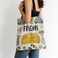 Torebki damskie - TEMU 1 szt. Torba Żółty Kanapę, Auta i Idealna do codziennych dojazdów, na zakupy, w podróży i na wypoczynek Styl Vintage, Materiał, Bez - miniaturka - grafika 1