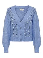 Swetry damskie - Bestseller A/S Onlmarian Ls KNT damski kardigan, Grapemist/Szczegóły: melanż, S - miniaturka - grafika 1