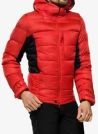 Kurtki męskie - Kurtka puchowa męska Berghaus MTN Arete Ultra Down Hoody - goji berry/jet black - miniaturka - grafika 1
