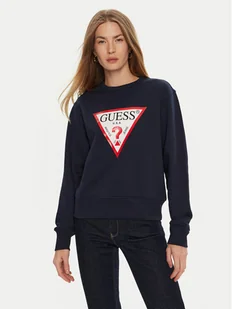 Guess Bluza W2YQ16 KBA11 Granatowy Regular Fit - Bluzy damskie - miniaturka - grafika 1