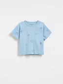 Bluzki dla niemowląt - Reserved - T-shirt z nadrukiem - jasnoniebieski - miniaturka - grafika 1
