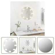 Lustra - The Living Store Lustro ścienne z oświetleniem LED okrągłe szkło - miniaturka - grafika 1