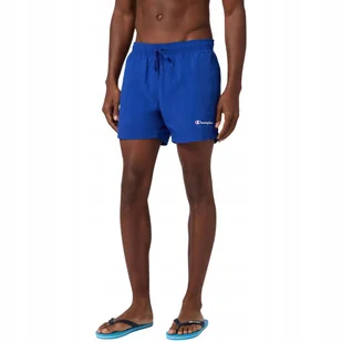 Spodenki kąpielowe męskie Champion Beachshort niebieskie 219979 BS008 L - Spodenki męskie - miniaturka - grafika 1