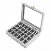 Pudełka i szkatułki - Szkatułka Etui Pudełko Organizer Na Kolczyki B3 - miniaturka - grafika 1