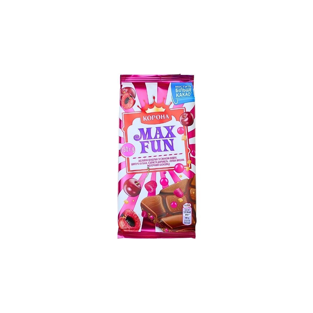 Czekolada mleczna Wild Cherry MaxFun 