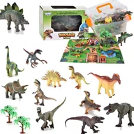 Lalki dla dziewczynek - Zestaw Park Dinozaurów Figurki + Mata i Akcesoria 23 el. Lumarko! - miniaturka - grafika 1
