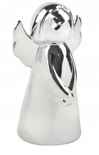 Figurka świąteczna aniołek 12 cm srebrny - Ozdoby bożonarodzeniowe - miniaturka - grafika 1