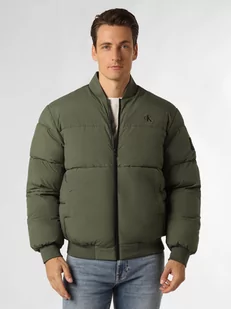 Calvin Klein Jeans - Męska kurtka pikowana, zielony - Kurtki męskie - miniaturka - grafika 1