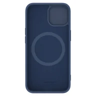 Etui i futerały do telefonów - Silikonowe etui Nillkin CamShield Silky Silicone Case do iPhone 15 Plus z osłoną na aparat - ciemnoniebieskie - miniaturka - grafika 1