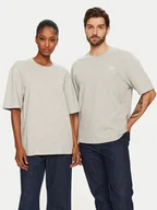 Koszulki i topy damskie - AMI PARIS T-Shirt UTS024.726 0951 Szary Regular Fit - miniaturka - grafika 1